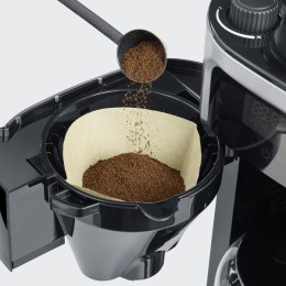 Severin KA 4813, Drip coffee maker, Coffee beans, Ground coffee, Built-in grinder, 1000 W, Black, Stainless steel