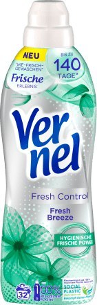 Vernel Fresh Control Fresh Breeze Płyn do Płukania 32 prania