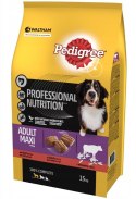 Pedigree Adult Maxi Professional Nutrition z wołowiną i ryżem - sucha karma dla dorosłych psów dużych ras - 15 kg