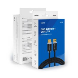 Kabel DisplayPort (M) v1.4, 1m, CL-165