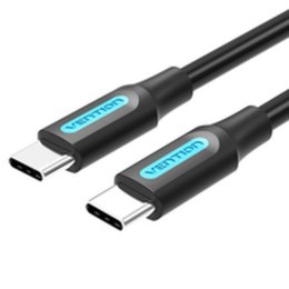 Kabel USB-C na USB-C Vention COSBF Czarny 1 m (1 Sztuk)