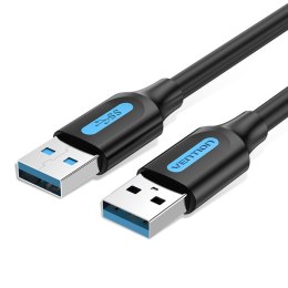 Kabel USB Vention CONBF 1 m Czarny (1 Sztuk)