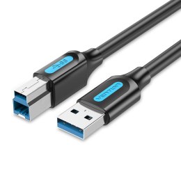 Kabel USB Vention COOBF Czarny 1 m (1 Sztuk)