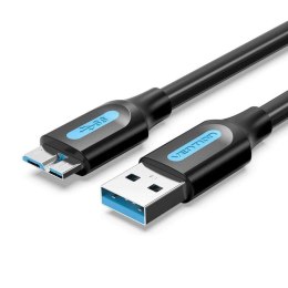 Kabel USB Vention COPBF 1 m Czarny (1 Sztuk)