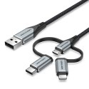 Kabel USB Vention CQJHF 1 m Szary