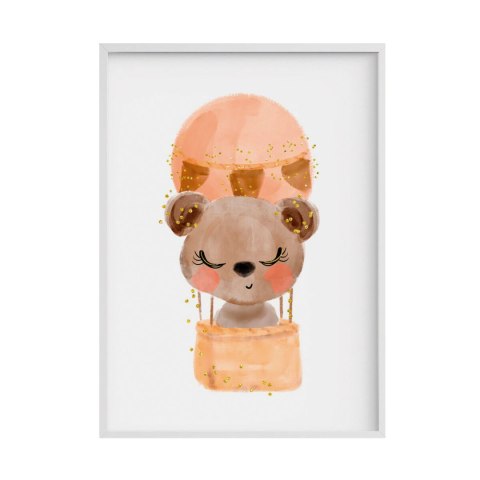 Obraz Crochetts Wielokolorowy 33 x 43 x 2 cm Niedźwiedź