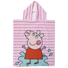 Ręcznik-poncho z kapturem Peppa Pig Różowy 50 x 115 cm