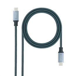 Kabel USB-C NANOCABLE 10.01.4103-COMB 3 m Czarny/Szary