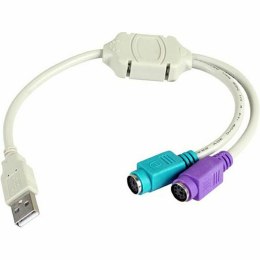 Adapter USB 3GO C101 Szary MINI-Din (PS/2)