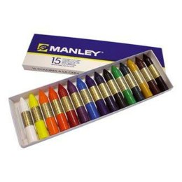 Kolorowe Kredki Woskowe Manley MNC00055/115 Wielokolorowy