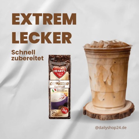 Hearts Cappuccino Karamell z Aromatyczną Nutą Karmelu 1 kg