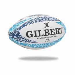 Piłka do Rugby Gilbert Mini Scotland Flower Biały