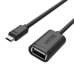 Adapter Micro USB do USB Unitek Y-C438GBK Czarny 20 cm