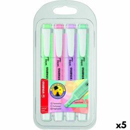 Zestaw markerów fluorescencyjnych Stabilo Swing Cool Pastel Wielokolorowy (5 Sztuk)