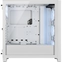 Korsarz | Obudowa komputera ze szkła hartowanego | Przepływ powietrza iCUE 4000D RGB | Szyba boczna | Biały | Wieża środkowa | Z