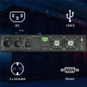 QOLTEC ZASILACZ AWARYJNY DO RACK 3KVA | 3000W | POWER FACTOR 1.0 | LCD | EPO | USB | ON-LINE