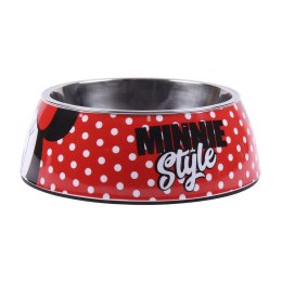 Karmnik dla psów Minnie Mouse Czerwony Melamina 180 ml Czarny Metal