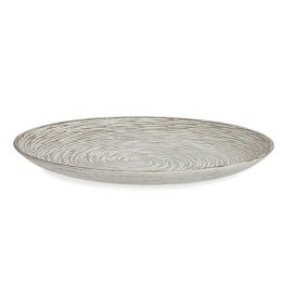 Dekoracja na Stół Spirala Biały Drewno MDF 34,5 x 3 x 34,5 cm (6 Sztuk)