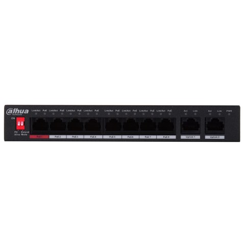 SWITCH POE PFS3010-8ET-96-V2 8-PORTOWY DAHUA