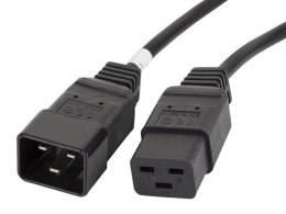 Przedłużacz kabla zasilającego IEC 320 C19 - C20 VDE 1.8M VDE czarny