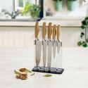 Zestaw noży kuchennych ze stojakiem Quid Baobab (5 pcs) Brązowy Metal