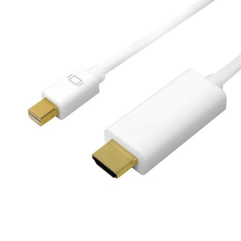 Kabel mini DisplayPort do HDMI,4K, 3m Biały