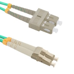 Patchcord światłowodowy LC/UPC-SC/UPC | MultiMode | 50/125 | OM4 | 1m