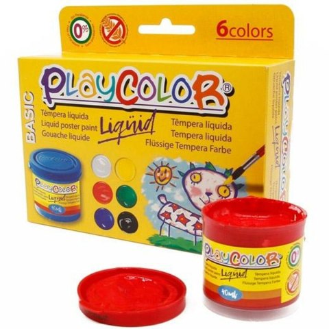 Tempera Playcolor Wielokolorowy 40 ml (12 Sztuk)