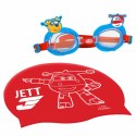 Czepek i Okulary do Pływania Super Wings Dziecięcy (12 Sztuk)