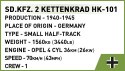 Klocki Historical Collection WWII SD.KFZ.2 Kettenkrad HK-101