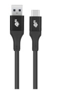 Kabel USB 3.0 - USB C 2m PREMIUM 3A czarny TPE