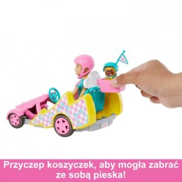 Lalka Barbie Stacie i pojazd filmowy Gokart