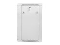 Szafa instalacyjna wisząca 19 cali 15U 600X450mm szara (drzwi szklane)