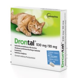 Vetoquinol Drontal tabletki odrobaczające kot 2szt