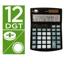 Kalkulator Liderpapel XF27 Czarny Plastikowy