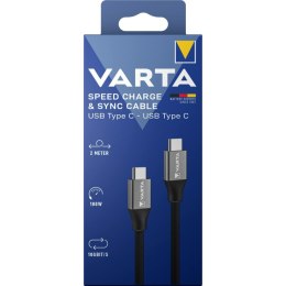 Kabel USB-C Varta 2 m Czarny