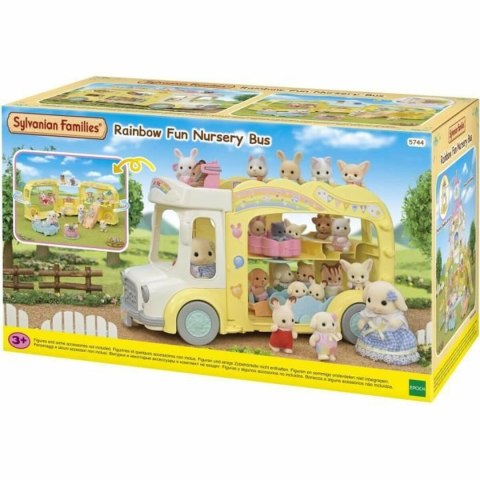 Akcesoria do Domku dla Lalek Sylvanian Families 5744 Rainbow Fun Nursery Bus