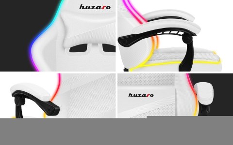 Fotel gamingowy Huzaro Force 4.4 RGB White