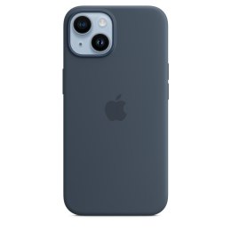 Etui silikonowe z MagSafe do iPhone 14 - sztormowy błękit