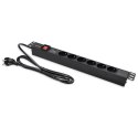 Listwa zasilająca PDU do RACK 19" | 1U | 16A | 6xFRENCH | 1.8m