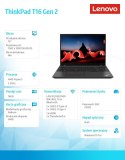 Notebook ThinkPad T16 G2 21K70020PB W11Pro 7540U/16GB/512GB/AMD Radeon/16.0 WUXGA/Thunder Black/3YRS Premier Support + CO2 Offse