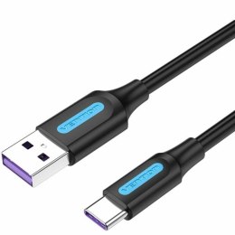 Kabel USB A na USB-C Vention CORBH Czarny 2 m
