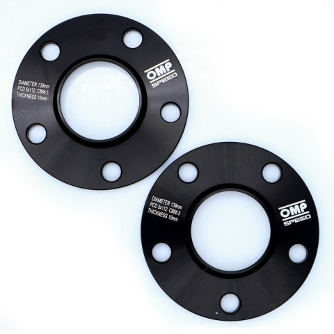 Dystanse poszerzające OMP OMPS09171001 PCD 5x112 CB 66,5 M14 x 1,50 10 mm