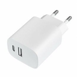 Ładowarka Ścienna LEOTEC LECSPH20W2W 20 W Biały