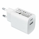 Ładowarka Ścienna LEOTEC LECSPH20W2W 20 W Biały