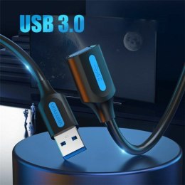 Kabel z rozgałęźnikiem USB Vention CBHBF 1 m Czarny (1 Sztuk)