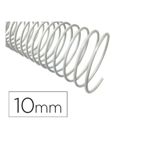Spirale spinające Q-Connect KF17125 Biały Plastikowy Ø 10 mm 100 Sztuk