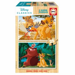 Zestaw 2 Puzzli The Lion King Classics 25 Części