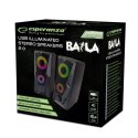 ESPERANZA GŁOŚNIKI 2.0 USB LED RAINBOW BAILA EGS103