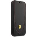 Ferrari FEFLBKP13LRGOK iPhone 13 Pro 6.1" czarny/black book Leather Curved Line